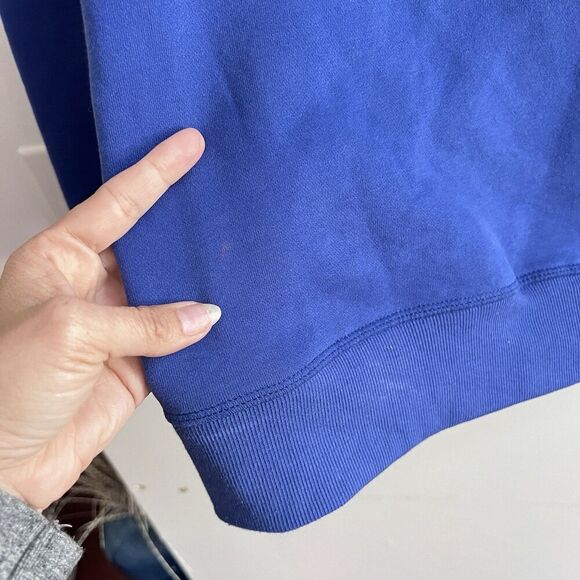 KENZO Sweater Womens Medium Embroidered Tiger Sweatshirt Jumper Blue Marine - Picture 6 of 12